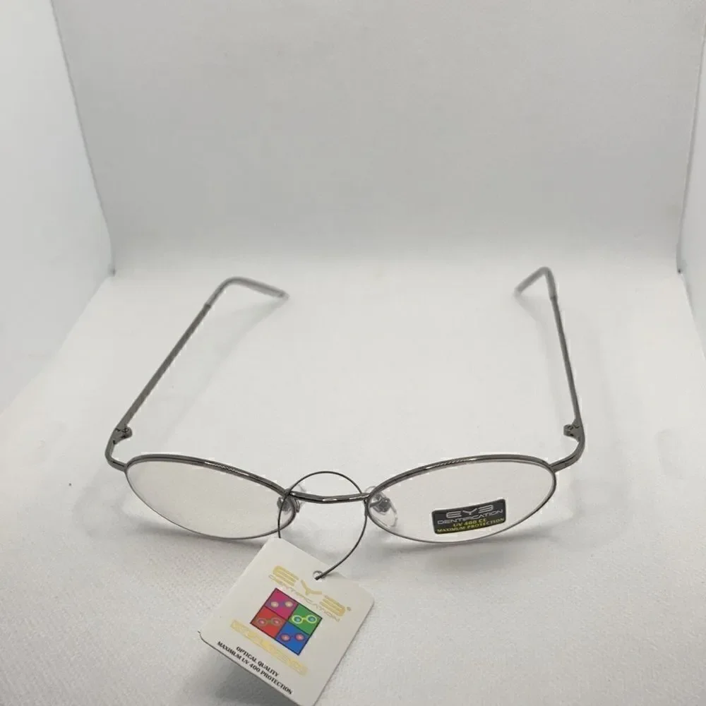 Eyedentification Round Clear Lens Sunglasses